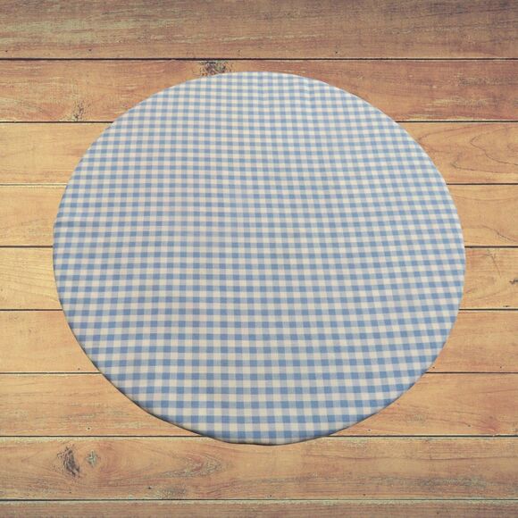 Kitchenaid Bowl Cover, Reversible Boho Patchwork and Blue Gingham Mixer Cover - Picture 2 of 4